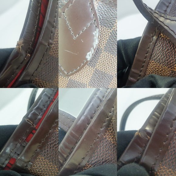 LOUIS VUITTON Neverfull GM Damier Ebene N51106 Genuine Tote Shoulder  bag - Picture 11 of 16